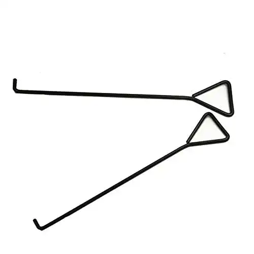 Schachthaken HEZHU 2 Stücke 80cm Kanalhaken