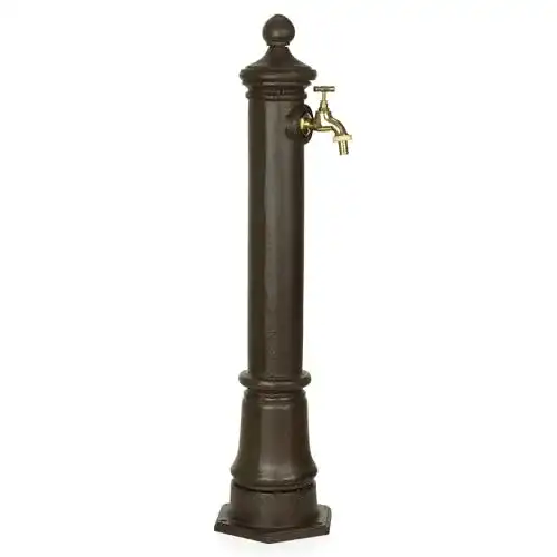Wasserzapfsäule Moritz Antik-Stil Braun 80 cm Standbrunnen