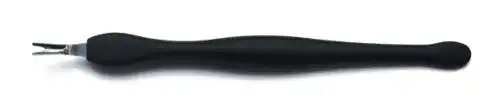 Nagelhautmesser Pfeilring, 11cm, schwarz, softtouch