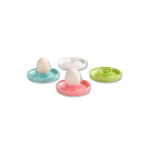 Eierbecher Kesper 41165, Melamin, Rosa Grün Beige Blau