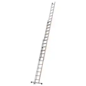 Seilzugleiter Hymer 406136 dreiteilig, 3×12 Sprossen, Silber