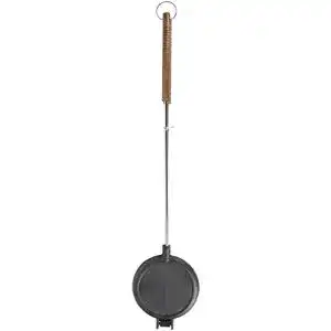 Waffeleisen (Gusseisen) Rivanto ® aus Metall, mit Holzgriff