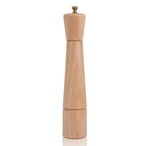 Pfeffermühle groß DeroTeno, aus Edelstahl, Gummiholz, 32 cm