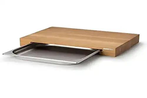 Schneidebrett mit Auffangschale Continenta Oak Wood 4111