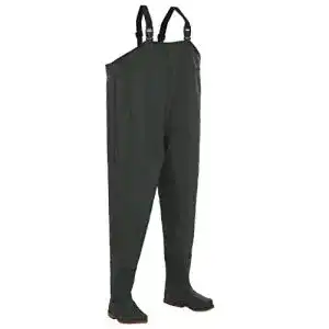 Wathose vidaXL Grün Gr. 46 Anglerhose Angelhose Teichhose Watstiefel Stiefeln
