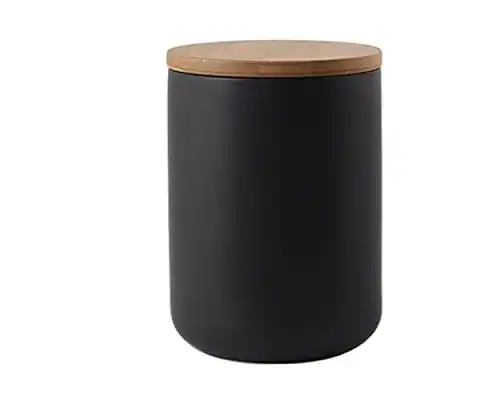 Schwarze Dose AYES Ceramic Food Storage Jar with airtight