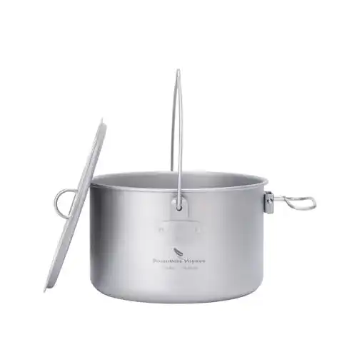 Camping-Topf iBasingo 1.3L Titan Hängender Topf Camping