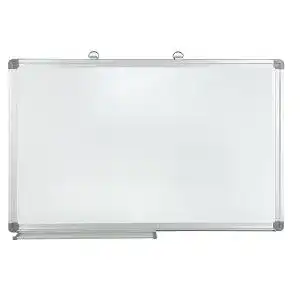 Whiteboard Idena 568019 mit Aluminiumrahmen und Stiftablage