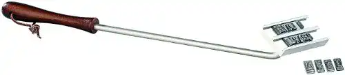 Brennstempel infactory Grillbrandeisen, wechselbare Buchstaben