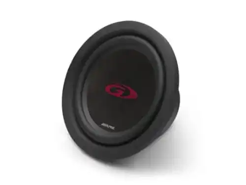 20-cm-Subwoofer Alpine SWG-844 Hochleistungs-Subwoofer (400 W, 8 Zoll / 20 cm), Schwarz