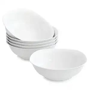 Salatteller MALACASA, Serie Elisa, 6 teilig Set Porzellan
