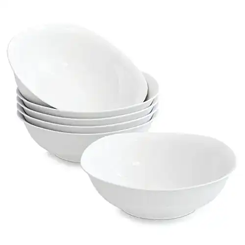 Salatteller MALACASA, Serie Elisa, 6 teilig Set Porzellan