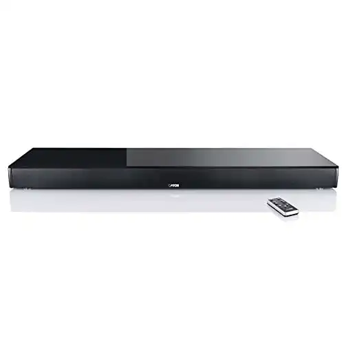 Sounddeck Canton DM 101 schwarz mit Glas