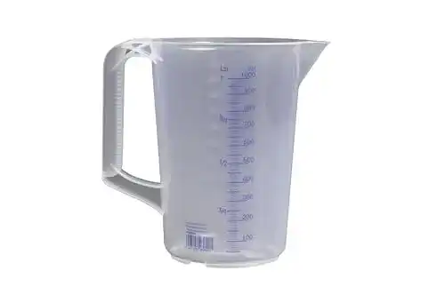 Messbecher hünersdorff 936000 bruchsicher, 1L ,farbige Skala