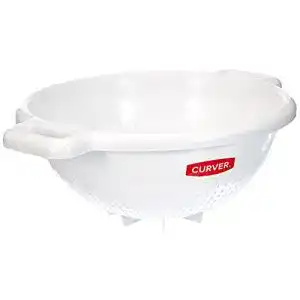 Plastiksieb CURVER 175218 Sieb mit Füßen, Polypropylen, Weiß