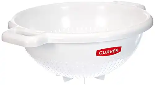 Plastiksieb CURVER 175218 Sieb mit Füßen, Polypropylen, Weiß