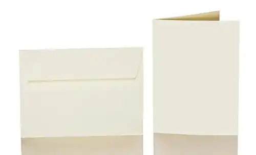Klappkarte Paper24 25 blanko mit Umschlag 120×170 mm