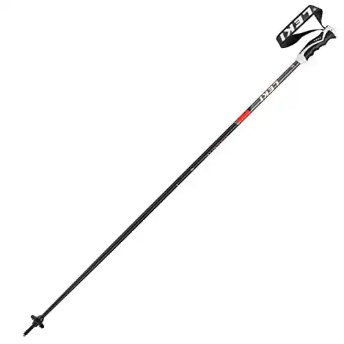 Langlaufstock LEKI Goods, schwarz-weiß-rot, 115cm