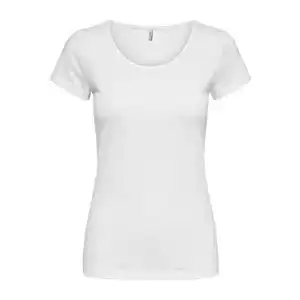 Weißes T-Shirt Damen ONLY Damen T-Shirt Onllive Love Life Basic