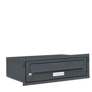 Unterputz-Briefkasten AL Briefkastensysteme, RAL 7016, 1 Fach
