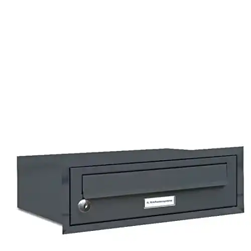 Unterputz-Briefkasten AL Briefkastensysteme, RAL 7016, 1 Fach