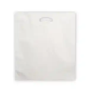Plastiktüte weisse Taschen 1000 Stk MDPE Grifflochtragetaschen