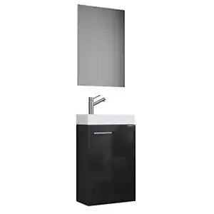 Waschbecken mit Unterschrank VCM, Schrank + Spiegel, Slito