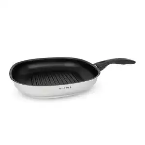Pfanne (28 cm) KLAMER Grillpfanne Induktion Schmorpfanne