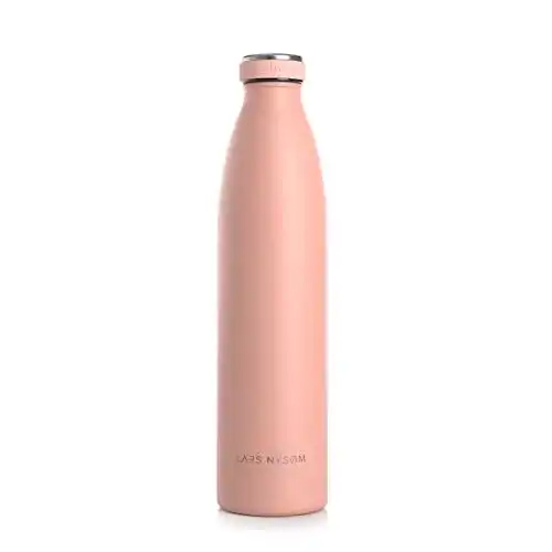 Trinkflasche 1 Liter LARS NYSØM Trinkflasche Edelstahl 1000ml