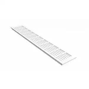 Heizungsgitter MS Beschläge Aluminium Weiß RAL9016