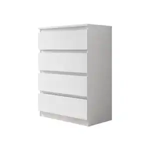IKEA-Kommode Mirjan24, mit 4 Schubladen Malwa M4, Weiß