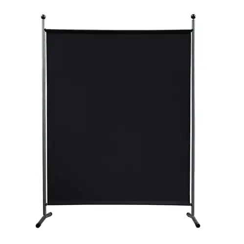 Stellwand QUICK STAR Paravent 150 x 190 cm Stoff Raumteiler