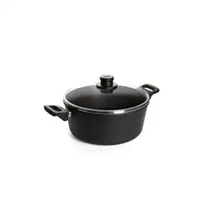 Woll-Töpfe Woll Titanium Nowo Gusstopf mit Glasdeckel Ø 28 cm