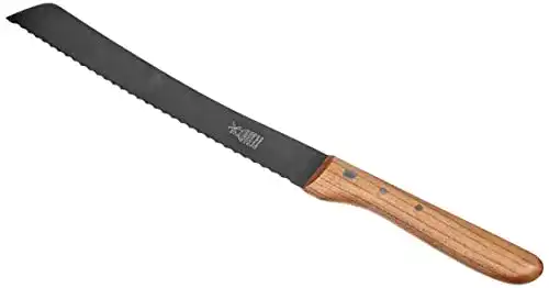 Brotmesser Unbekannt Herder 22,5cm Wellenschliff, Kirsche, Stahl