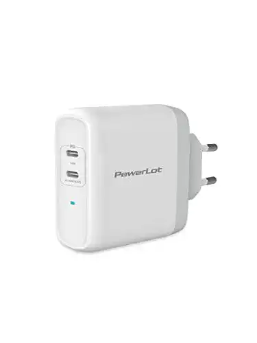 PD-Ladegerät PowerLot 63W USB C Ladegerät GaN Pro 2 Port