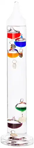 Galileo-Thermometer Koch, (M), 34 cm, 5 Kugeln, bunt