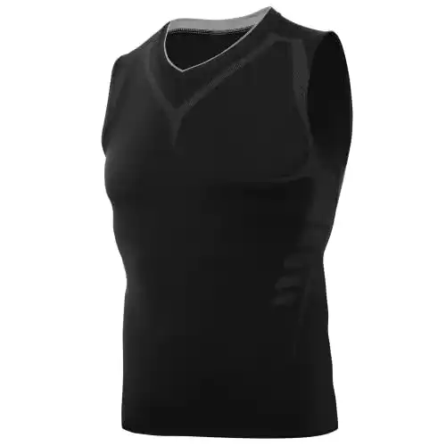 Shapewear AMZSPORT Herren Kompressions-Tanktop Ärmellos