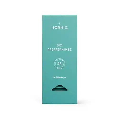 Bio-Pfefferminztee J. Hornig Bio Pfefferminze, 25 Pyramidenbeutel