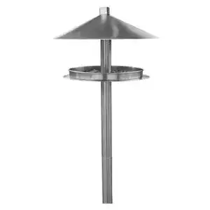 Vogelhaus mit Ständer HABAU 1772 aus Edelstahl mit Ständer