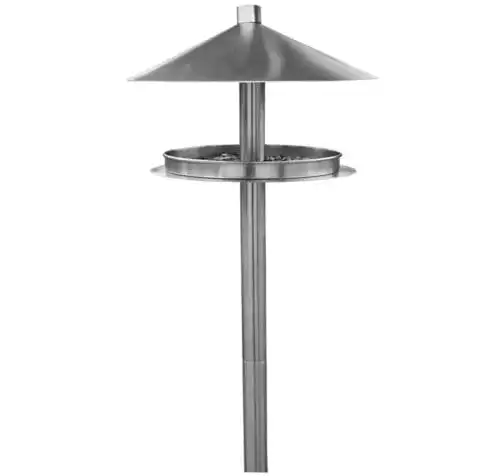 Vogelhaus mit Ständer HABAU 1772 aus Edelstahl mit Ständer