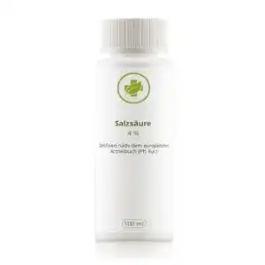 Salzsäure vitalundfitmit100 4%, 100 ml, pharmazeutisch Rein
