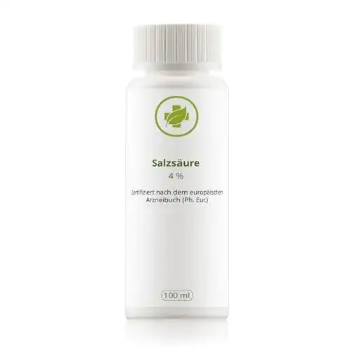 Salzsäure vitalundfitmit100 4%, 100 ml, pharmazeutisch Rein