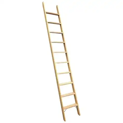 Bibliotheksleiter Weise Premium Hochbettleiter Holz 9-stufig