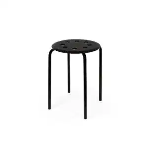 Hocker Ikea Marius in schwarz stapelbar (45cm)