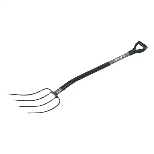 Mistgabel Fiskars Dunggabel, Mist- und Heugabel mit 4 Zinken