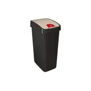 Mülleimer keeeper Premium Abfallbehälter mit Flip-Deckel, 45 l