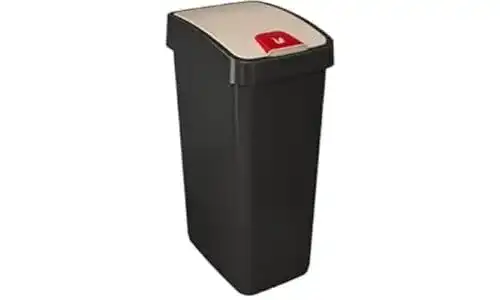 Mülleimer keeeper Premium Abfallbehälter mit Flip-Deckel, 45 l