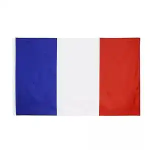 Frankreich-Flagge OZSENFLINT mit Messing-Ösen 90 x 150 cm