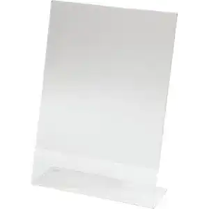 Tischaufsteller Sigel TA210 schräg, für A4, glasklar Acryl