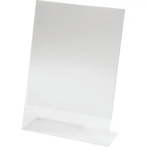 Tischaufsteller Sigel TA210 schräg, für A4, glasklar Acryl